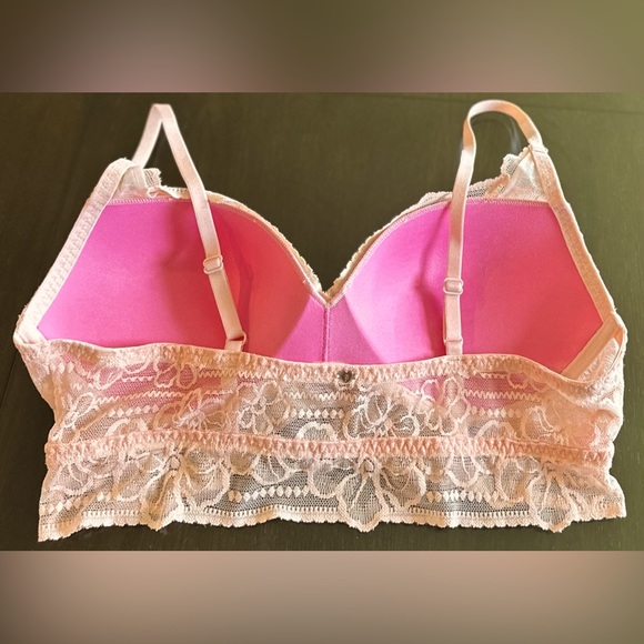 PINK Lace Bralette in Peach - Picture 5 of 6